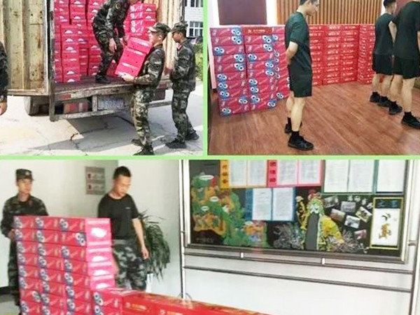 頂真飲品“八一”擁軍慰問活動(dòng)，共敘濃濃軍民情！